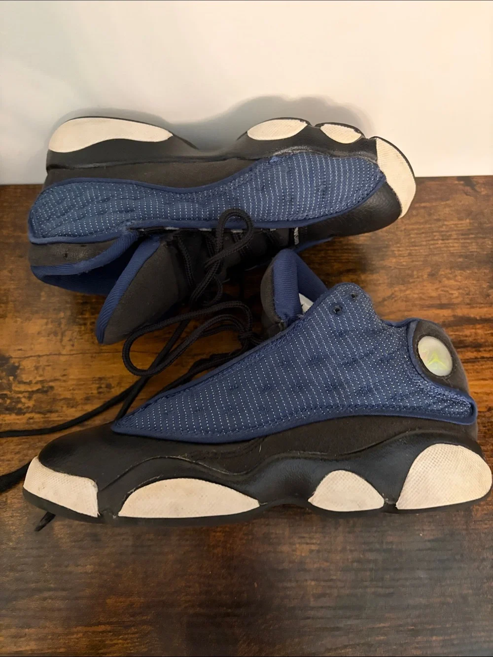 Kids Air Jordan Retro 13 Style Navy & Black Sneakers